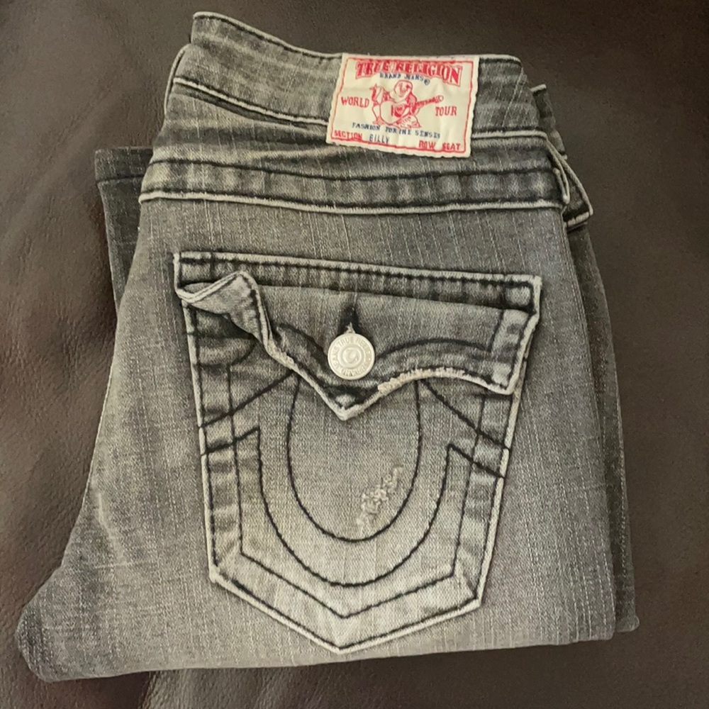 True Religion distressed skinny jeans